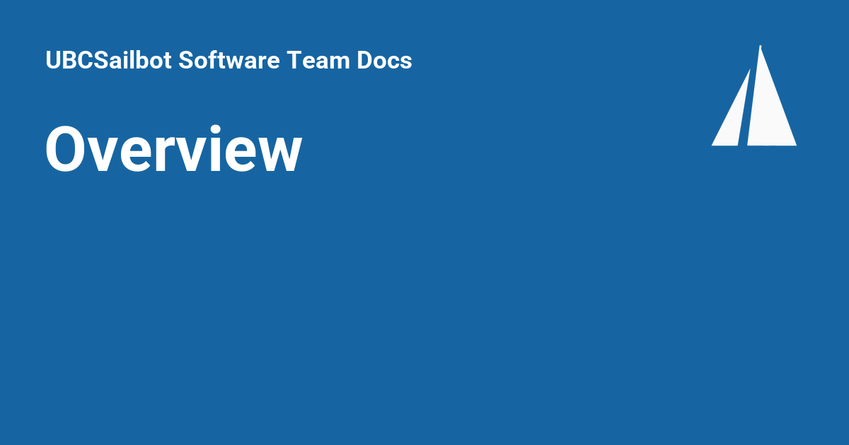 Overview - UBCSailbot Software Team Docs