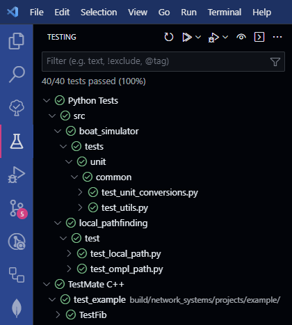 VS Code Test Tab